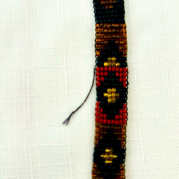 Multicolor Patterned Women Beaded Bag - Picture 8 of 11